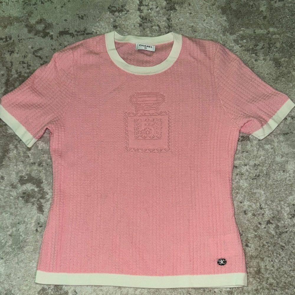 Chanel Pink Knit Top